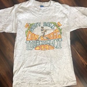 Vintage soft ball league tee